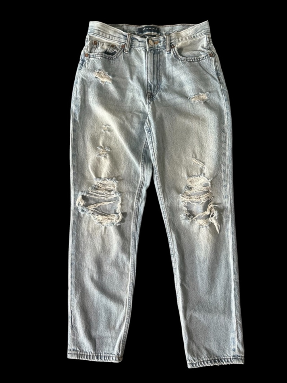 Aeropostale Light Blue Mom Jeans size 0
